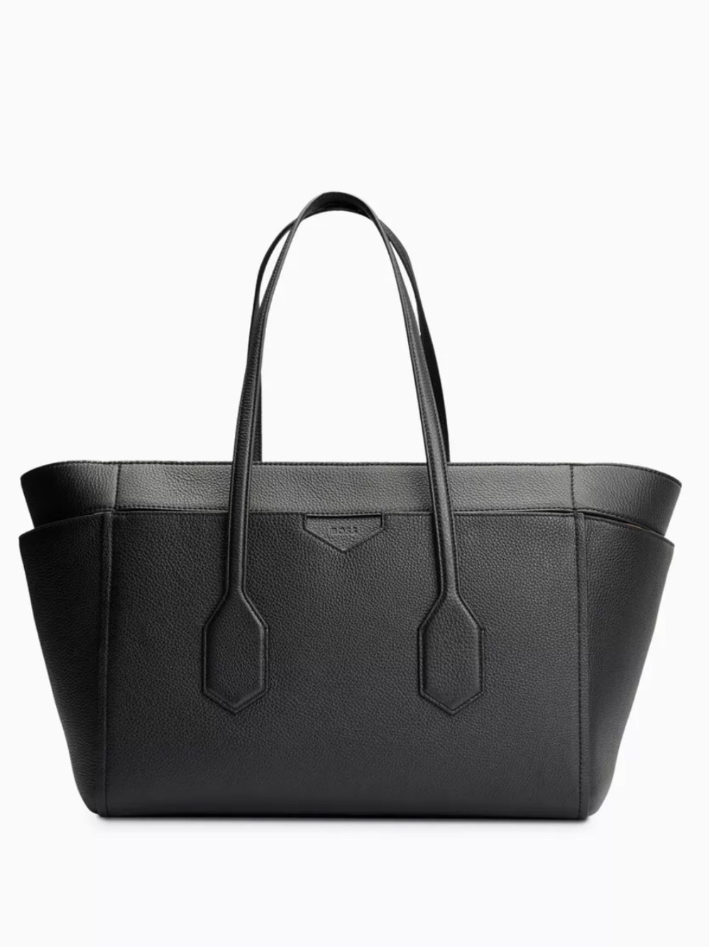 Hugo Boss Black Leather Tote Bag - NWOT